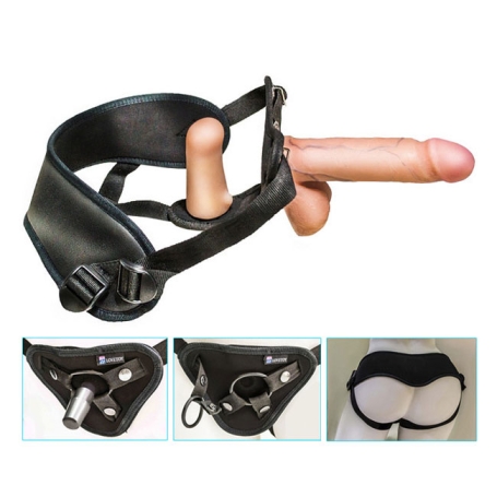 Страпон с 2 насадками Woman Strap 6"