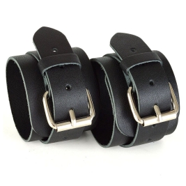 Черные наручники Sitabella IDEAL