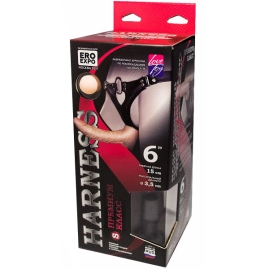 Страпон Harness 6" Simplex - 3 насадки