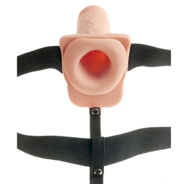 Страпон полый (фаллопротез) Pipedream 7" Hollow Rechargeable